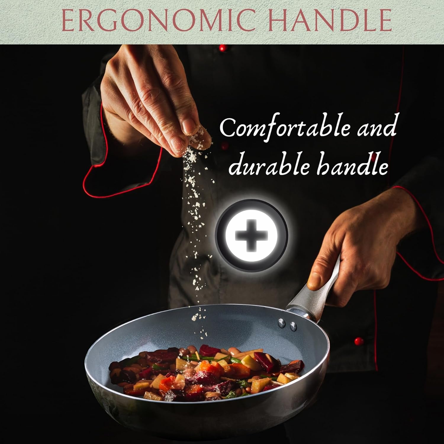 6-Piece Dark Grey Nonstick Cookware Set with Glass Lids, Induction-Compatible Pots and Pans, Featuring Stay-Cool Handles and PTFE/PFOA-Free Materials